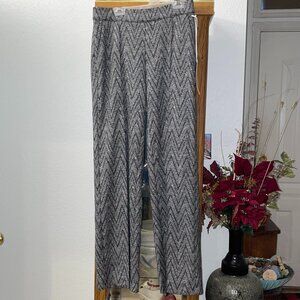 NWT $298 MAC JEANS Wide Leg Chiara Gray Pants 36 S 6